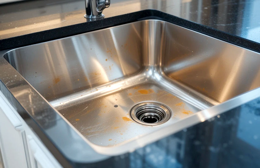 How to Clean Stainless Steel Sink Hard Water Stains